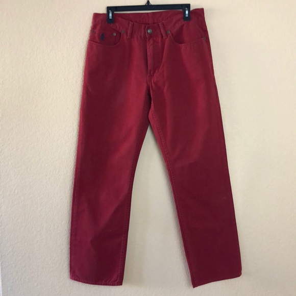 Polo Ralph Lauren Other - Polo Ralph Lauren Red Jeans Size 32/30 Denim